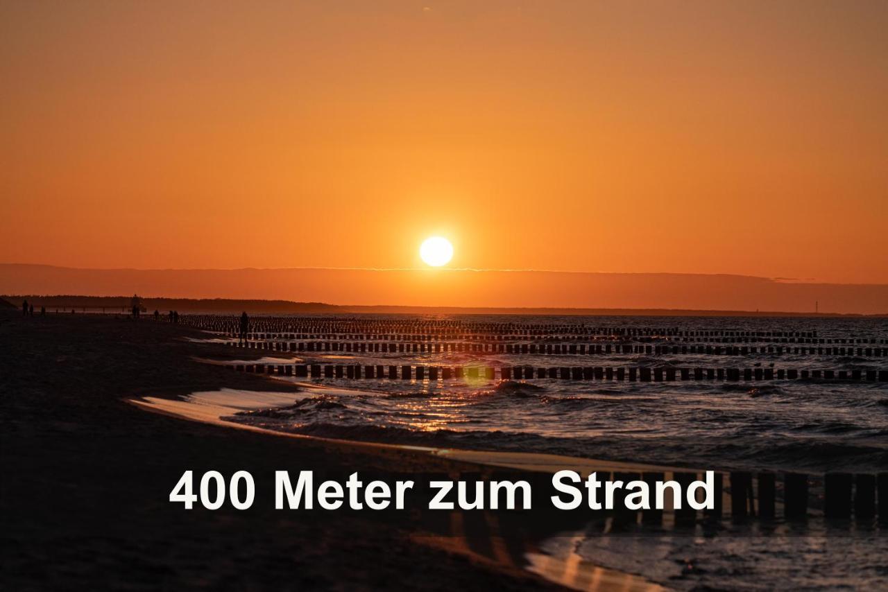 Ostseelagune Zingst, Exklusive Dhh, Strandnah, Sauna, Kamin, 3 Sz, 2 Baeder, Glasfaser, Haustierfrei, Garten Mit Suedterrasse, E-Ladesaeule, 2 Stellplaetze, Strandkorb, Fahrradschuppen, Waschmaschine, Trockner, Nichtraucher Buitenkant foto